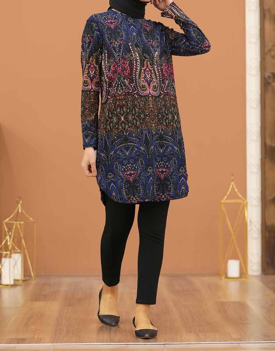 Multi Crew neck Tunic