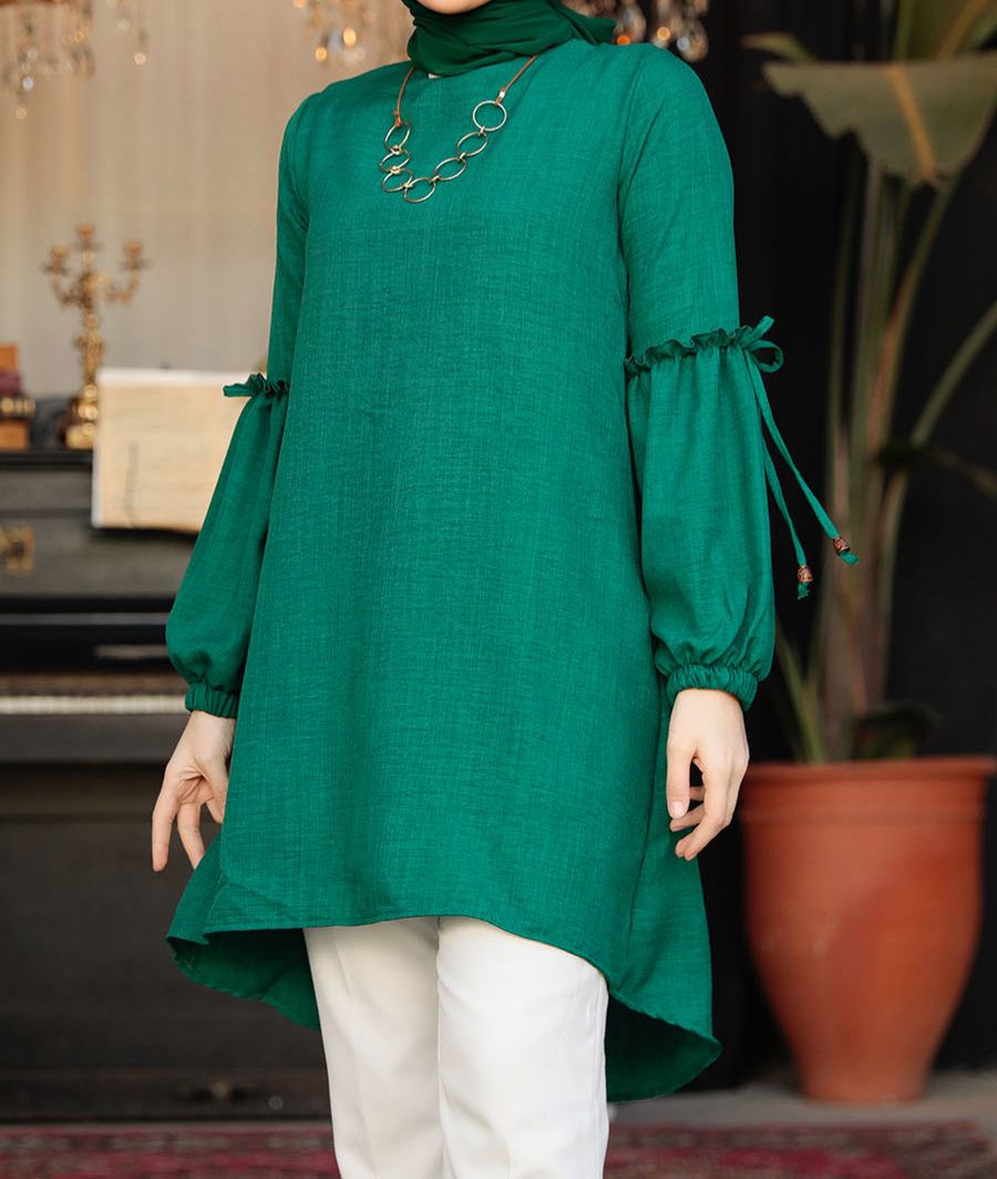 Modest Green Top