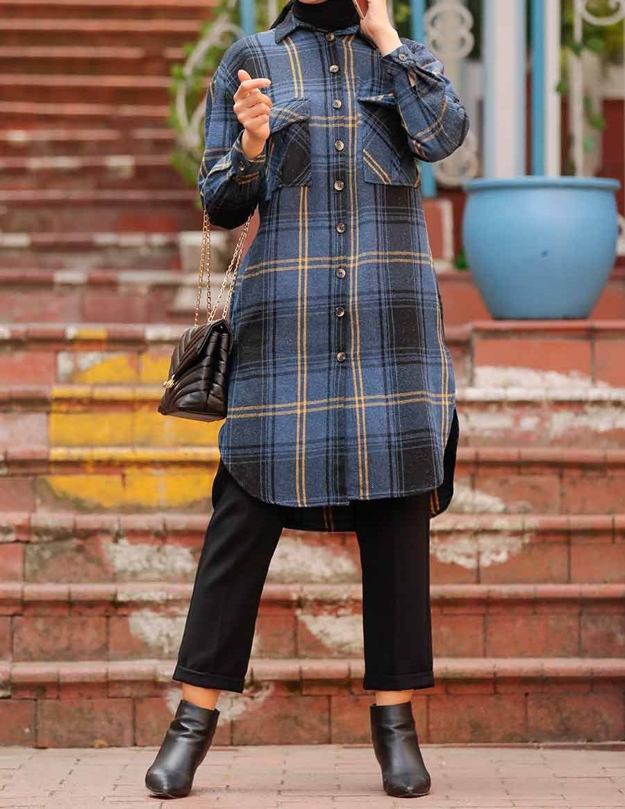 İndigo Blue Hijab Tunic