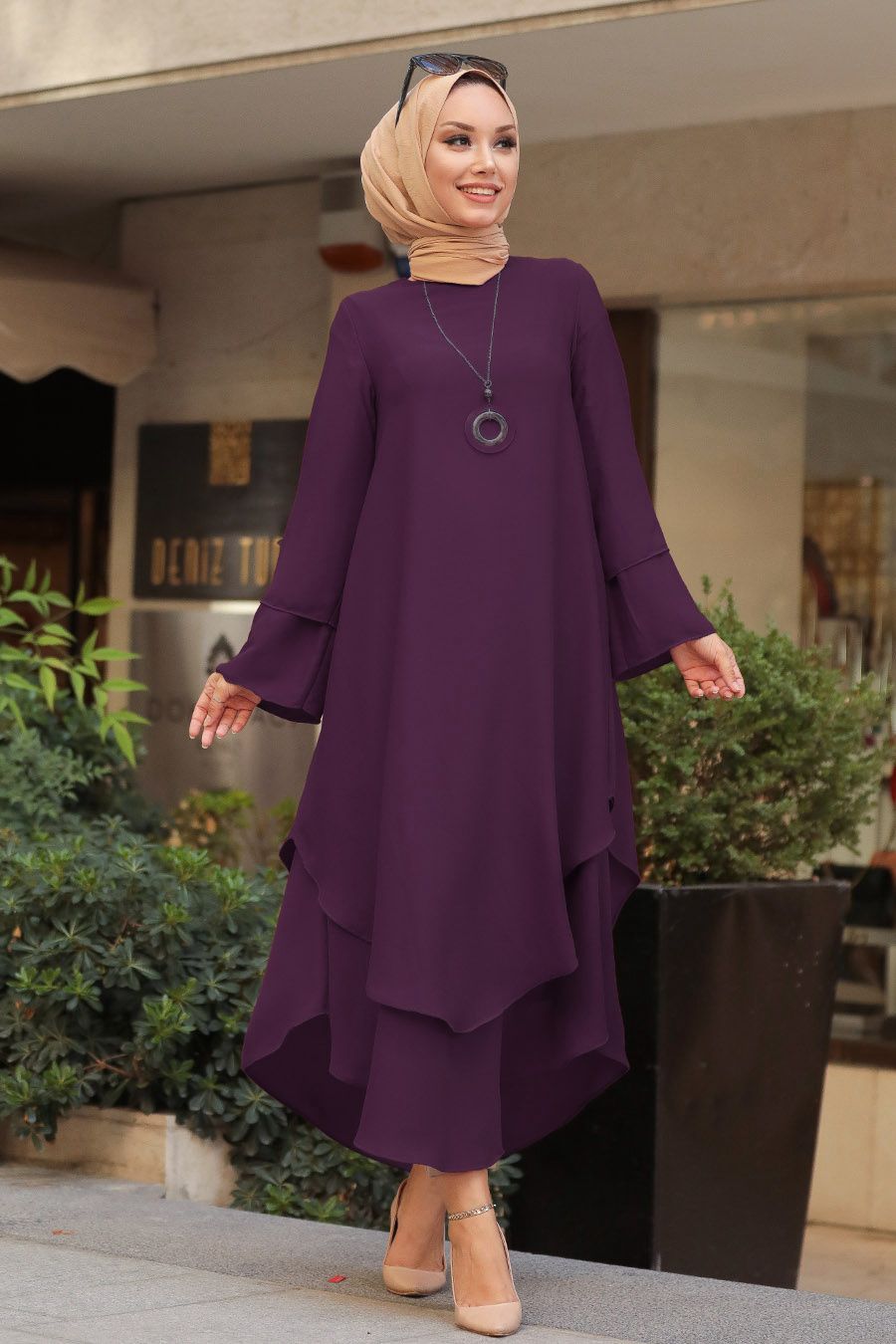 Purple Hijab Tunic
