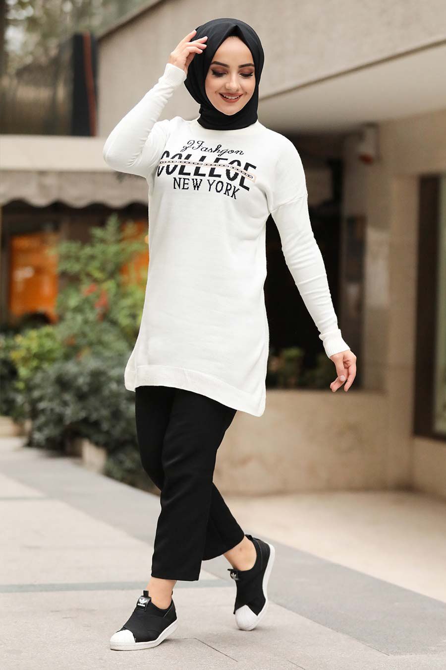 Ecru Hijab Tunic
