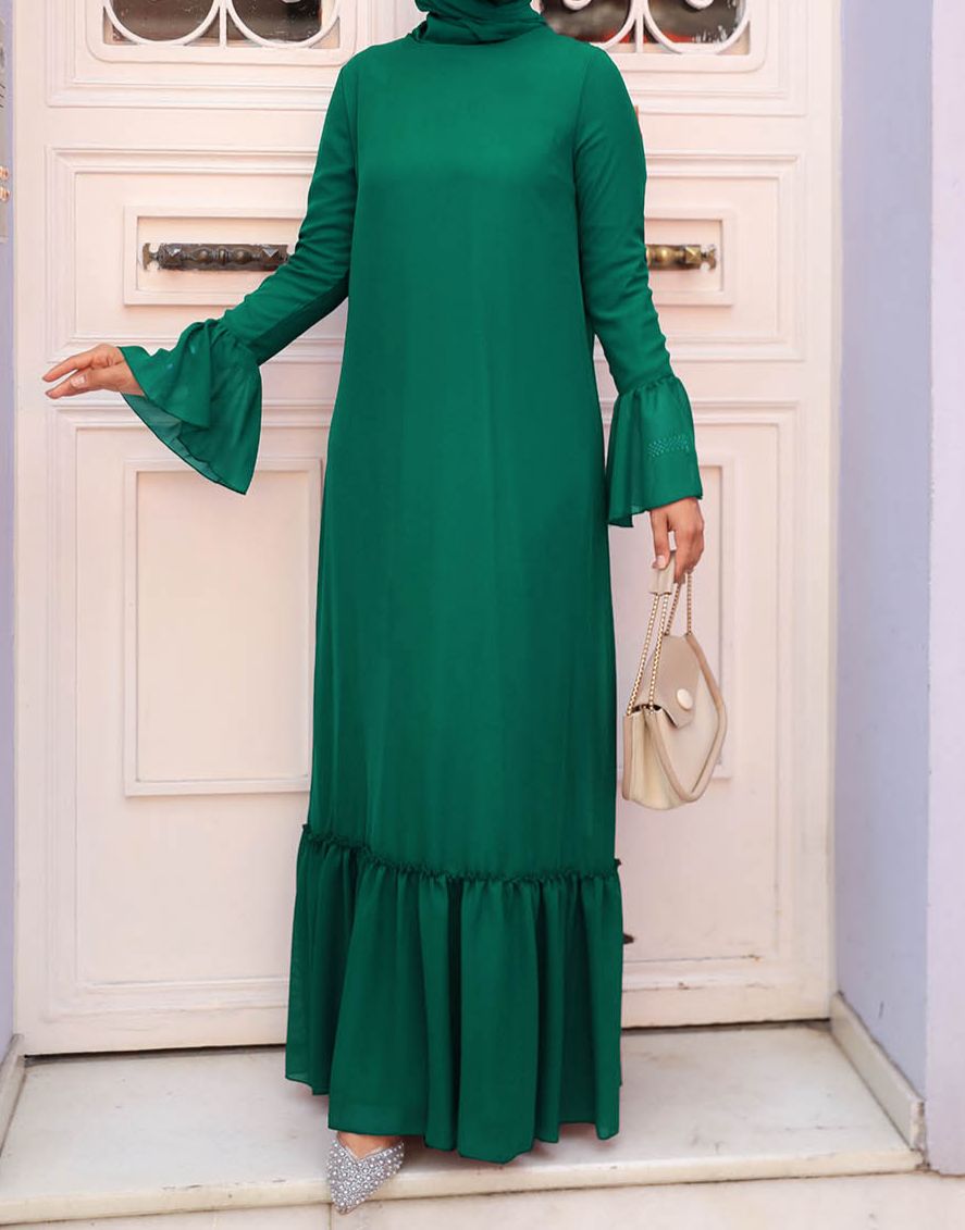 Green Hijab Dress