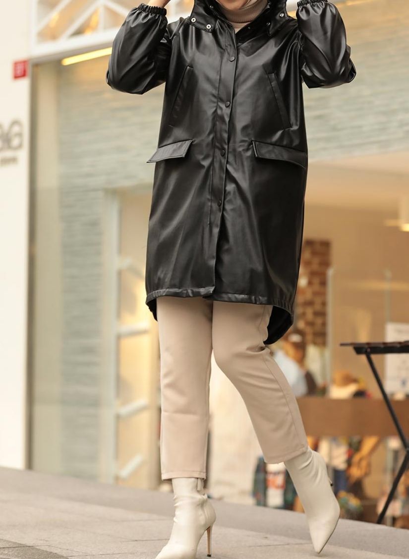 Black Leather Coat