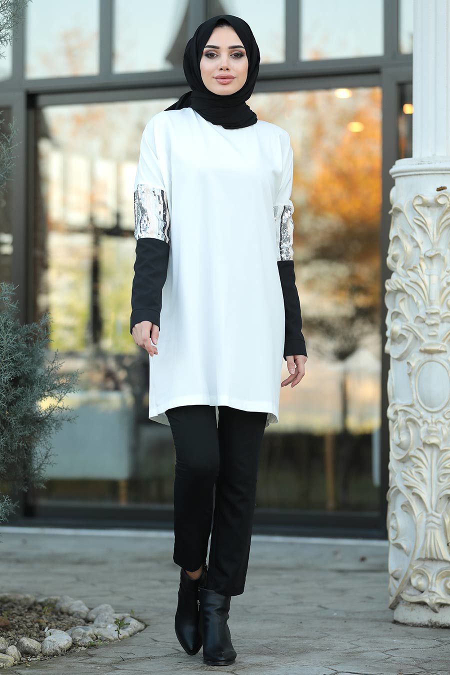 White Hijab Tunic